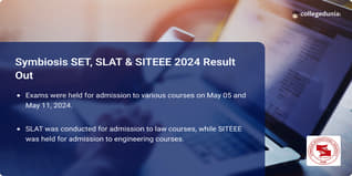 Symbiosis SET, SLAT & SITEEE 2024 Result Declared @set-test.org; Get Direct Link Here